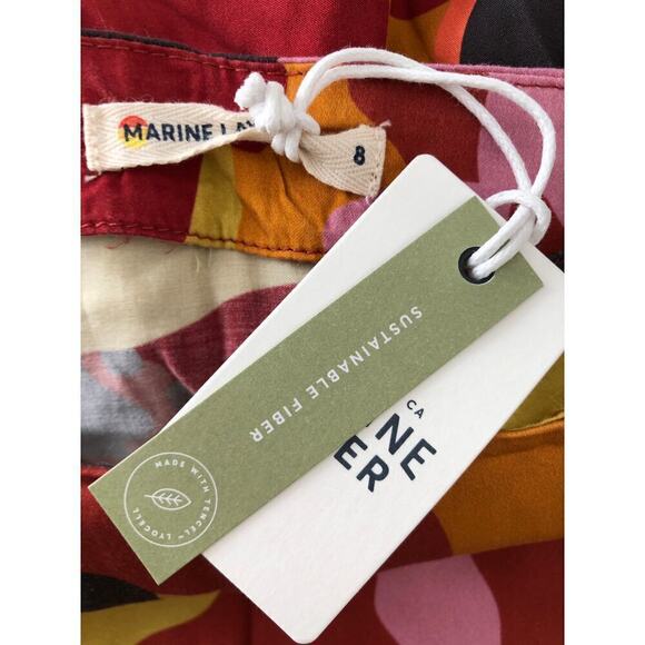 Marine Layer Ryan Skirt Lightweight Slip Midi Exploded Floral Multicolor NWT 8 - Picture 7 of 10